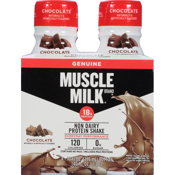 Protein & Meal Replacements MUSCLE MILK Chocolate Non Dairy Protein Shake hero