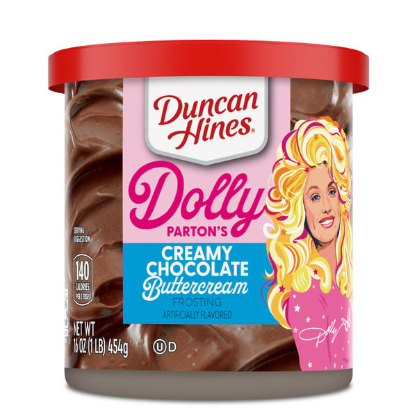 Baking Supplies & Decor Duncan Hines Dolly Parton's Favorite Chocolate Buttercream Flavored Cake Frosting hero