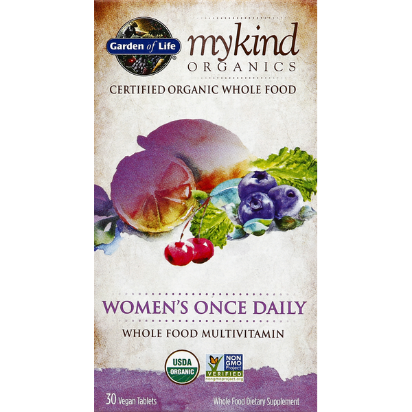 Vitamins & Supplements Garden of Life Multivitamin, Whole Food, Women's Once Daily, Vegan Tablets hero