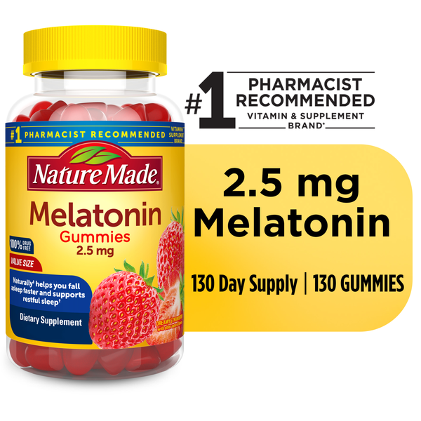 Vitamins & Supplements Nature Made Melatonin 2.5 mg Gummies hero