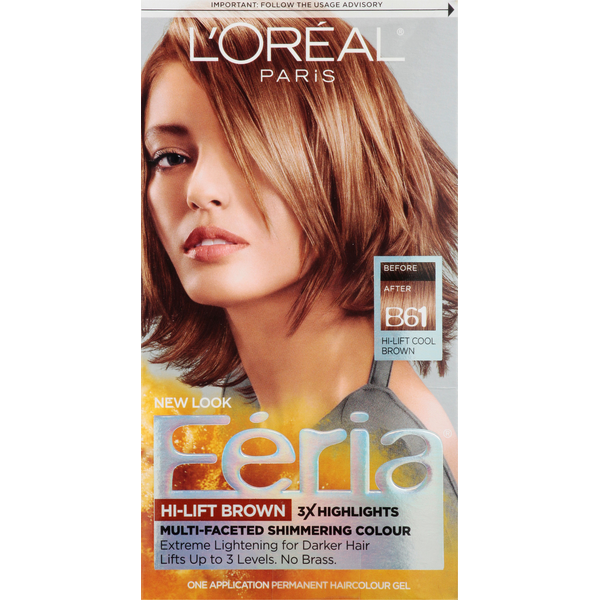 Hair Care L'Oréal Paris Féria Hair Colour Gel, Hi-Lift Brown B61 hero