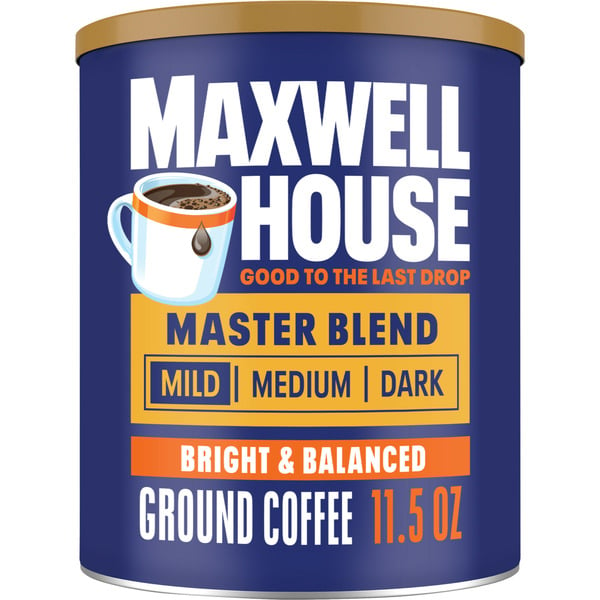 Coffee Maxwell House Master Blend Light Roast Ground Coffee hero