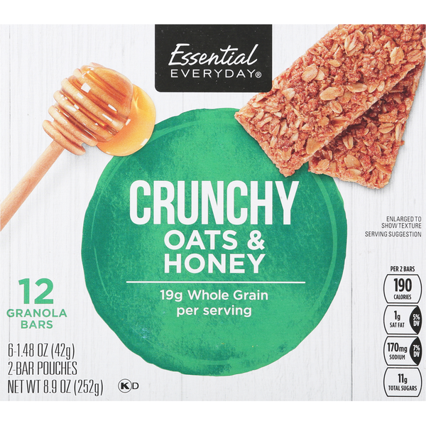 Energy & Granola Bars Essential Everyday Granola Bars, Oats & Honey, Crunchy hero