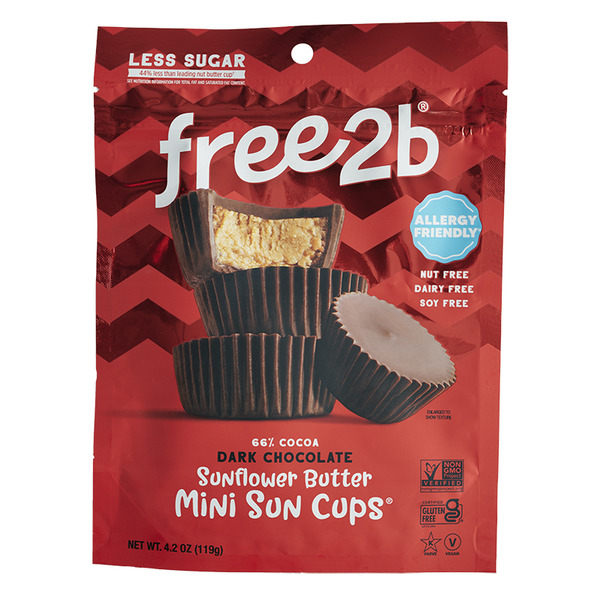 Candy & Chocolate Free2b Dark Chocolate Sunflower Butter Mini Sun Cups hero