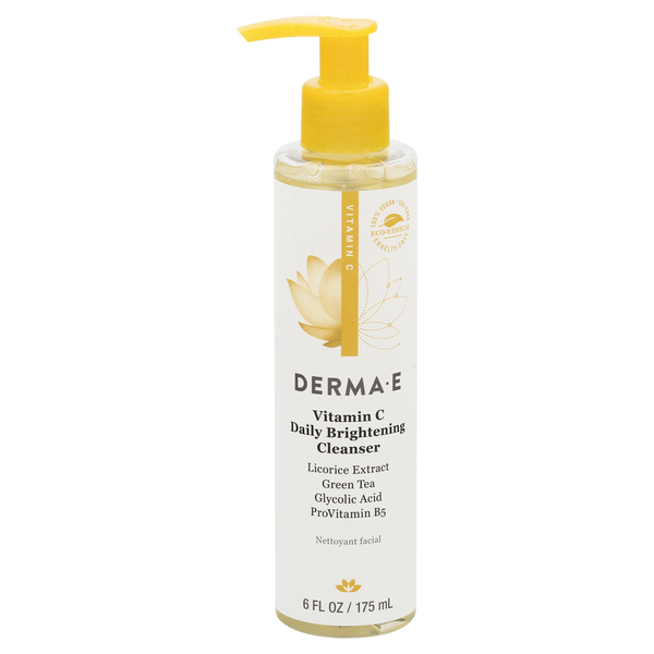 Facial Care DERMA E Cleanser, Daily Brightening, Vitamin C hero