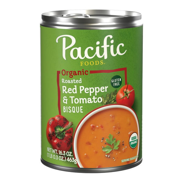 Canned & Jarred Vegetables Pacific Foods Roasted Red Pepper and Tomato Bisque Soup hero