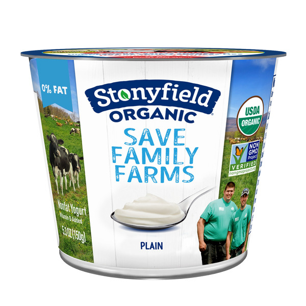 Yogurt Stonyfield Organic Nonfat Yogurt Plain hero