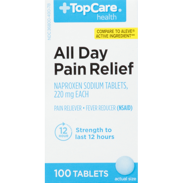 Muscles, Joints & Pain Relief TopCare All Day Pain Relief, 220 mg, Tablets hero