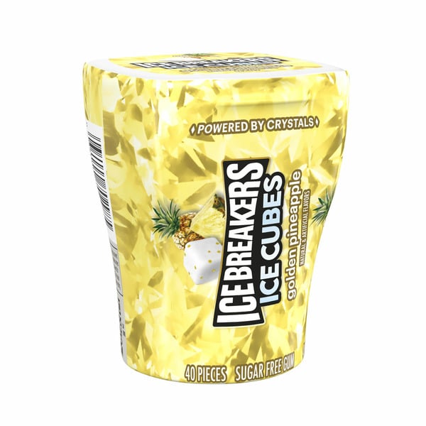 Candy & Chocolate Ice Breakers Golden Pineapple Sugar Free Chewing Gum hero