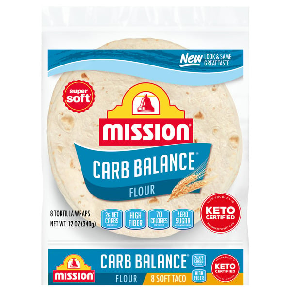 Latino Foods Mission Carb Balance Soft Taco Flour Tortillas hero