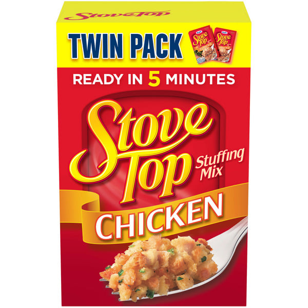 Grains, Rice & Dried Goods Kraft Stove Top Twin Pack Stuffing Mix for Chicken hero