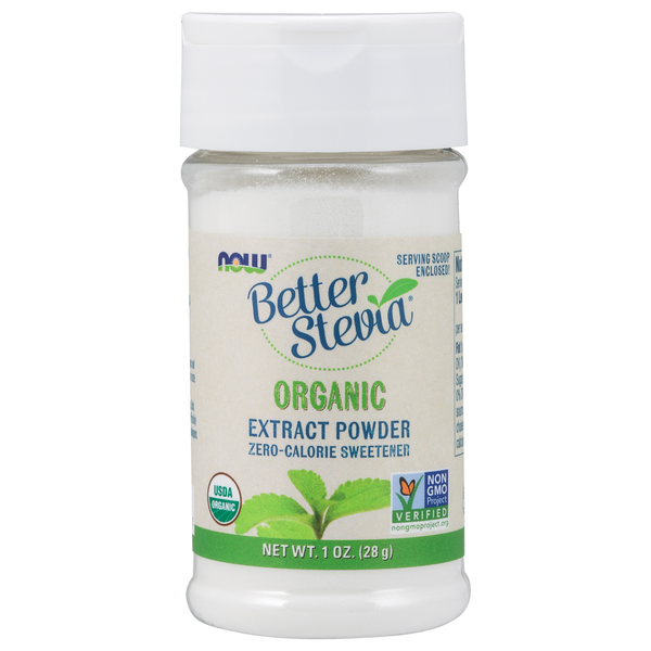 Baking Ingredients NOW BetterStevia® Extract Powder, Organic hero