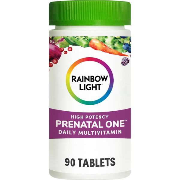 Vitamins & Supplements Rainbow Light Prenatal One High Potency Daily Multivitamin; Folate, Ginger, Probiotics; . hero