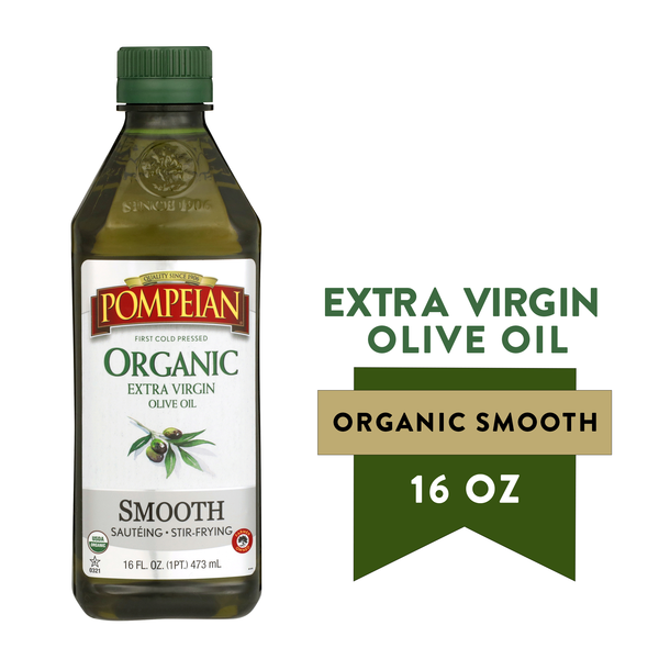 Pompeian Organic Smooth Extra Virgin Olive Oil hero