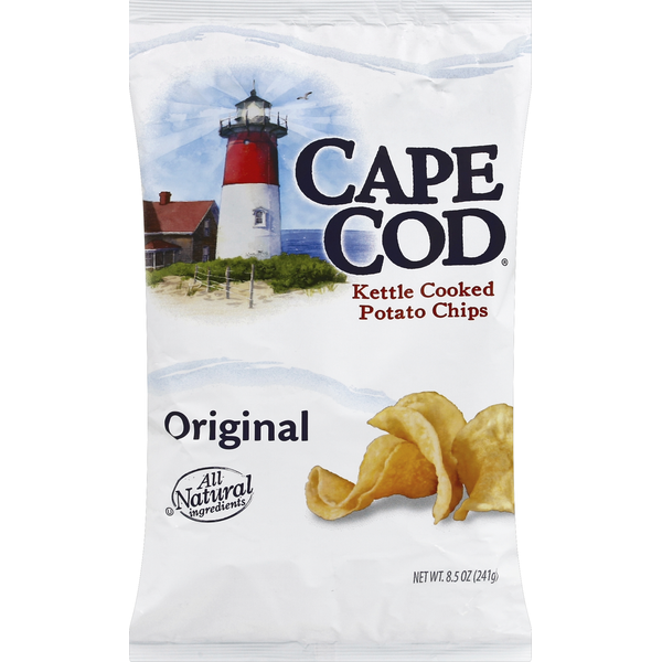 Chips & Pretzels Cape Cod Potato Chips, Kettle Cooked, Original hero