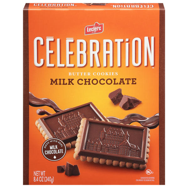 Kosher Foods Leclerc Célébration Butter Cookies, Milk Chocolate hero