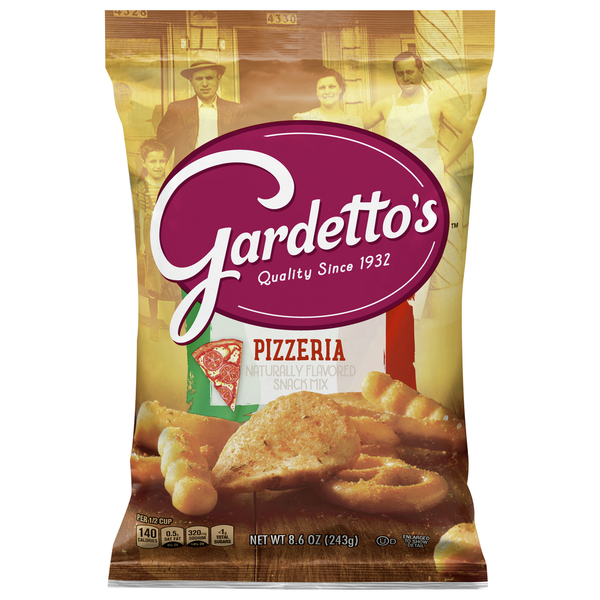 Chips & Pretzels Gardetto's Snack Mix, Pizzeria hero