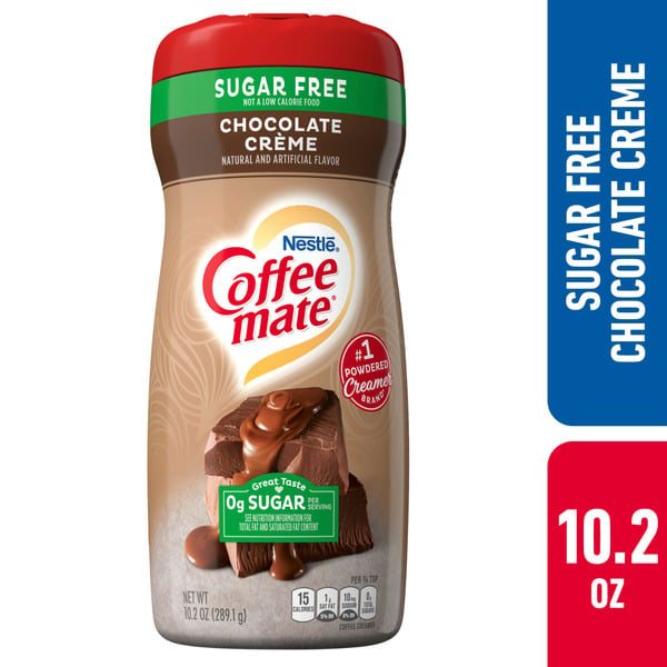 Coffee Coffee mate Zero Sugar Chocolate Creme Powder Coffee Creamer hero