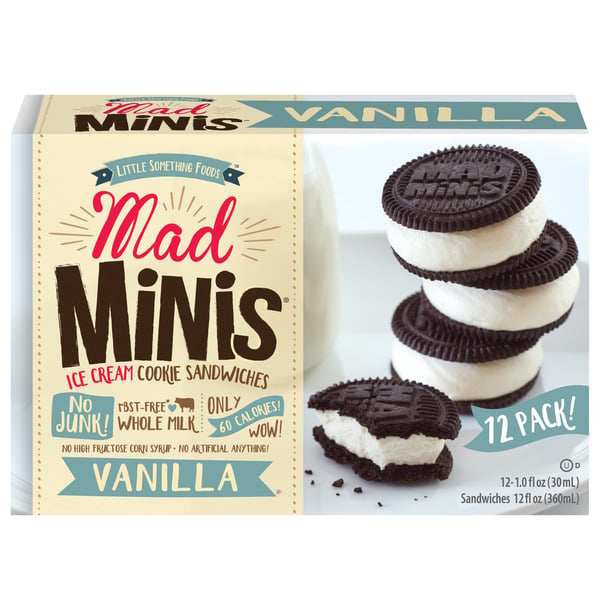 Ice Cream & Ice Mad Minis Vanilla Ice Cream Sandwiches hero