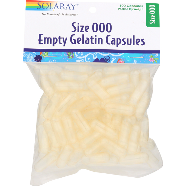 More Household Solaray Empty Gelatin Capsules Size 000 hero