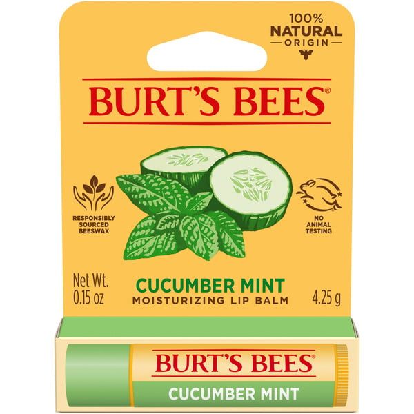 Beauty Burt's Bees Cucumber Mint Lip Balm, Natural Origin hero