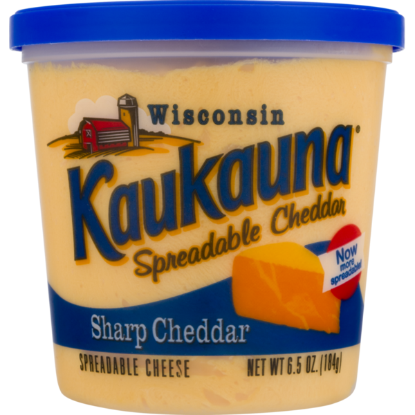 Specialty Cheeses Kaukauna Sharp Cheddar Spreadable Cheese hero