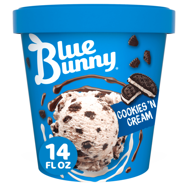 Blue Bunny Blue Bunny Cookies and Cream Frozen Dessert hero