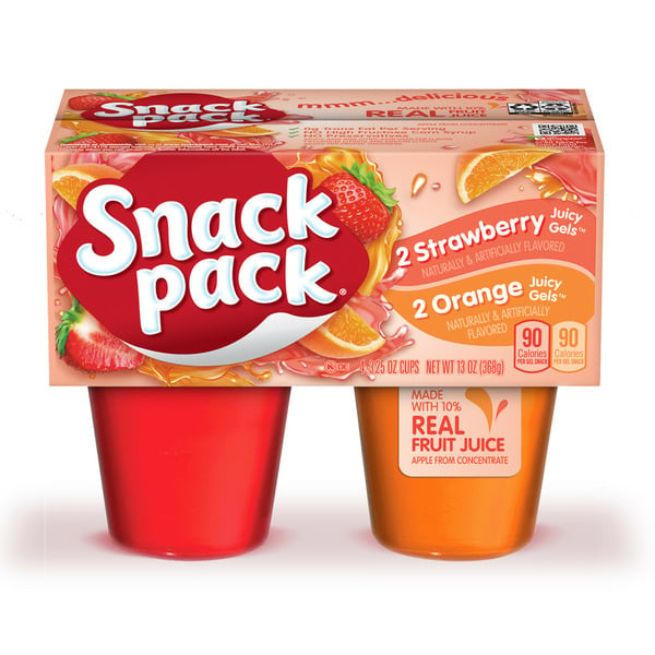 Refrigerated Pudding & Desserts Snack Pack Strawberry and Orange Flavored Juicy Gels hero