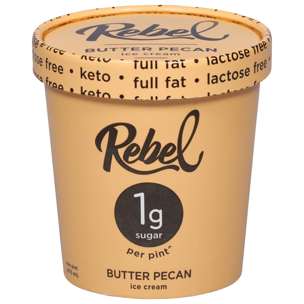 Ice Cream, Novelties & Ice Rebel Ice Cream, Butter Pecan hero