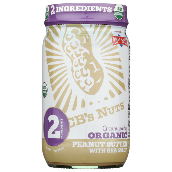 CB's Nuts Organic Peanut Butter W/Sea Salt hero