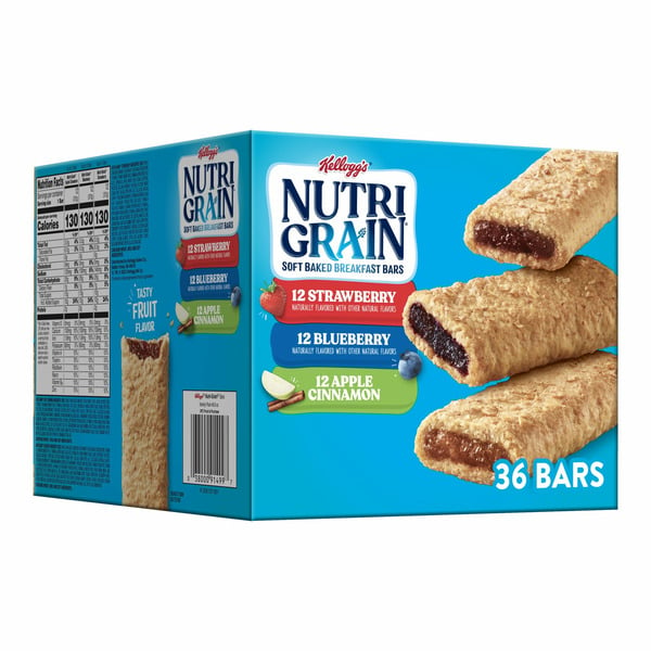 Breakfast Bars & Pastries Kellogg’s Nutri-Grain Soft Baked Breakfast Bars, Kids Snacks, Whole Grain, Variety Pack hero