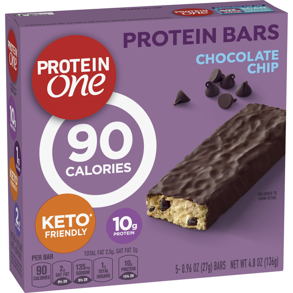 Energy & Granola Bars Protein One 90 Calorie Chocolate Chip Keto Friendly Protein Bars hero