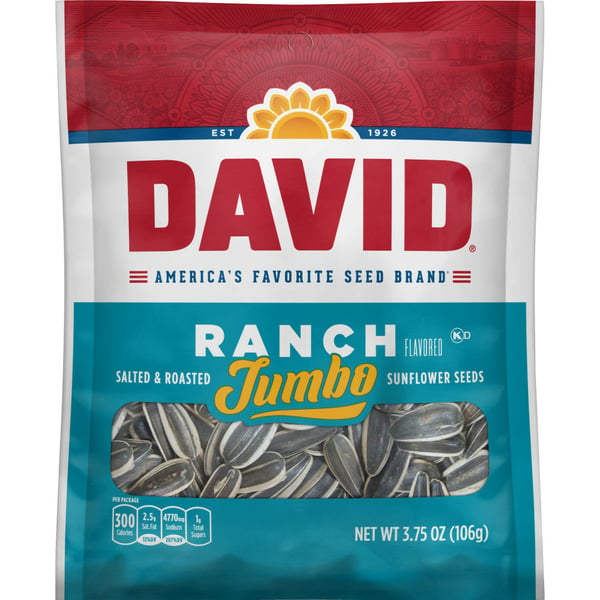 Snacks DAVID Ranch Jumbo Sunflower Seeds hero