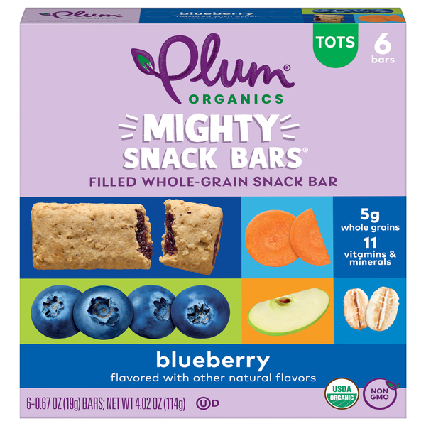 Energy & Granola Bars Plum Organics Mighty Snack Bars Blueberry Bar hero