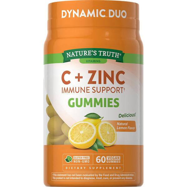 Nature's Truth Vitamin C Plus Zinc Gummies hero