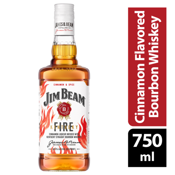 Spirits Jim Beam Kentucky Fire Bourbon Whiskey hero