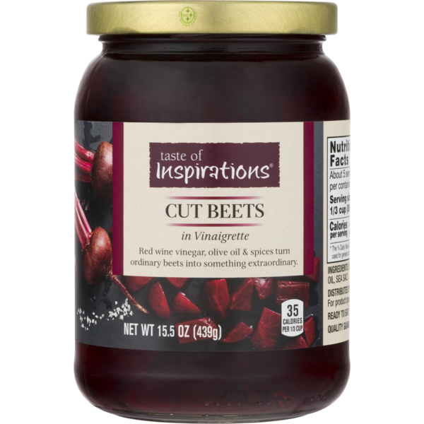 Canned & Jarred Vegetables Taste of Inspirations Cut Beets in Vinaigrette hero