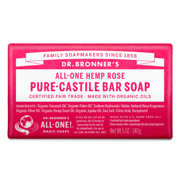 Mushrooms, Herbs & Tinctures Dr. Bronner's Rose, Pure-Castile Liquid Soap hero