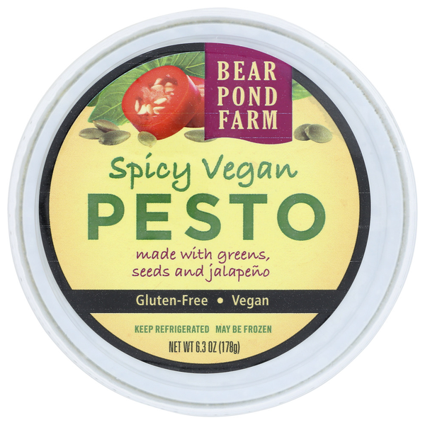 Fresh Dips & Tapenades Bear Pond Farm Spicy Vegan Pesto hero