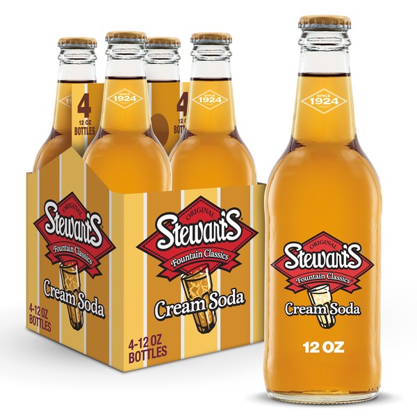 Soft Drinks Stewart's Cream Soda Made with Sugar hero