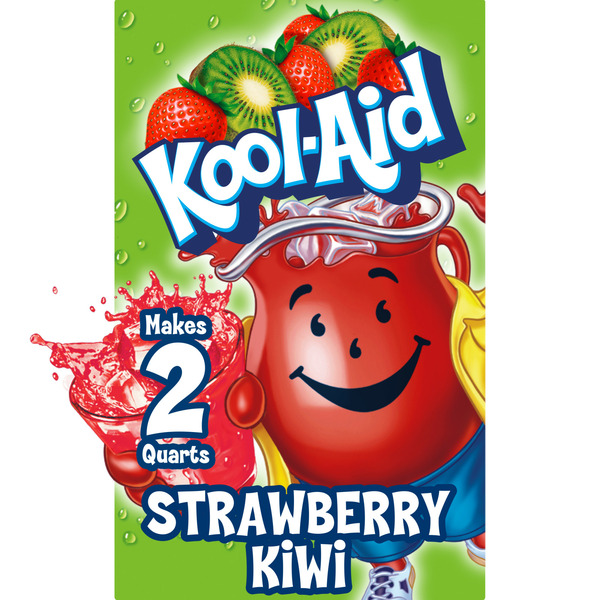 Cocoa & Drink Mixes Kool-Aid Unsweetened Strawberry Kiwi Artificially Flavored Powdered Soft Drink Mix hero