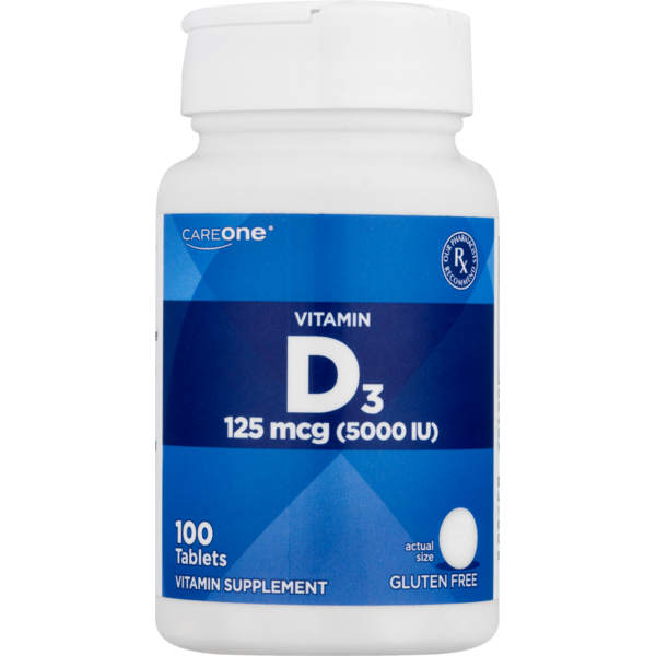 Vitamins & Supplements CareOne Vitamin D3, Gluten Free hero