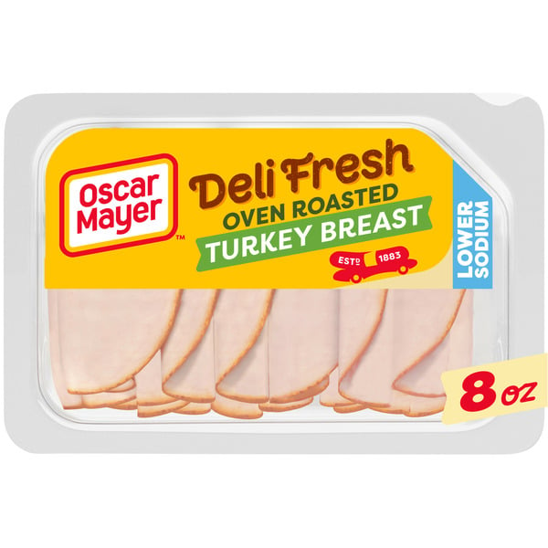 Lunch Meat Oscar Mayer Deli Fresh Oven Roasted Turkey Breast Sliced Sandwich Lunch Meat hero