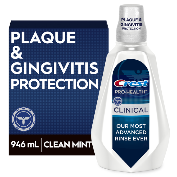 Oral Hygiene Crest Pro-Health Clinical Mouthwash, Gingivitis Protection, Deep Clean Mint hero