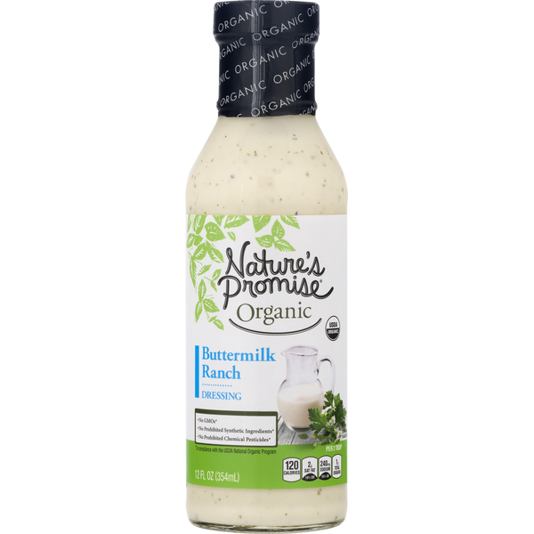 Salad Dressing & Toppings Nature's Promise Organic Buttermilk Ranch Dressing hero