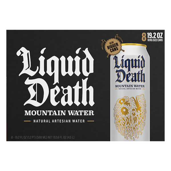 Water, Seltzer & Sparkling Water Liquid Death Mountain Water hero