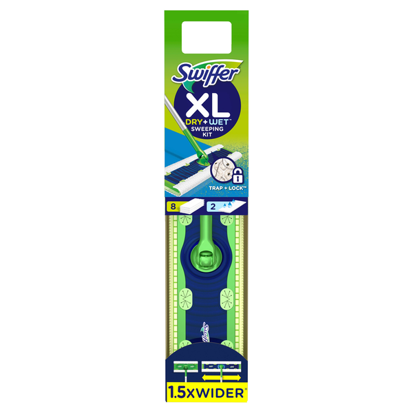 Cleaning Products Swiffer Sweeper XL 2-in-1 Dry + Wet Floor Mopping and Sweeping Kit, hero