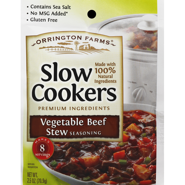 Instant Foods Orrington Farms Slow Cookers Seasoning, Vegetable Beef Stew hero