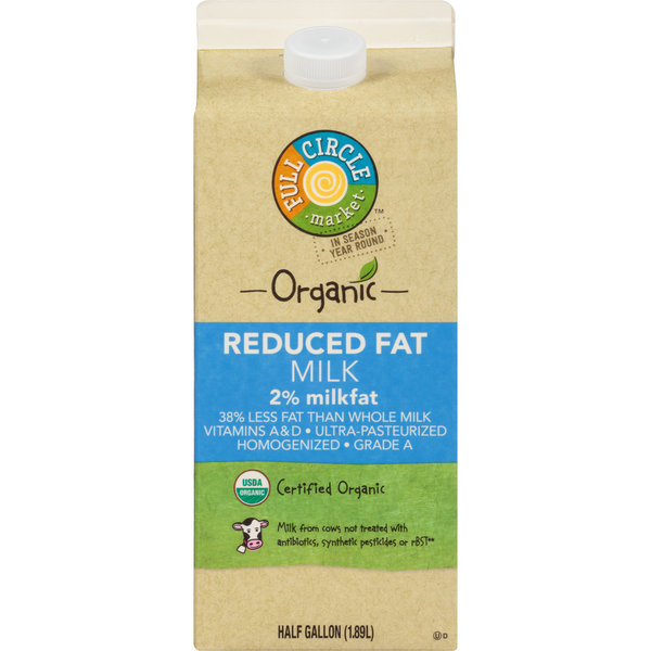 Milk Full Circle Organic 2% Reduced Fat Milk hero