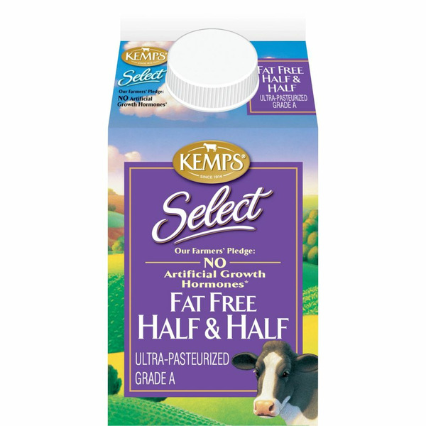 Milk Kemps Fat Free Half & Half Ulra Pasteurized hero